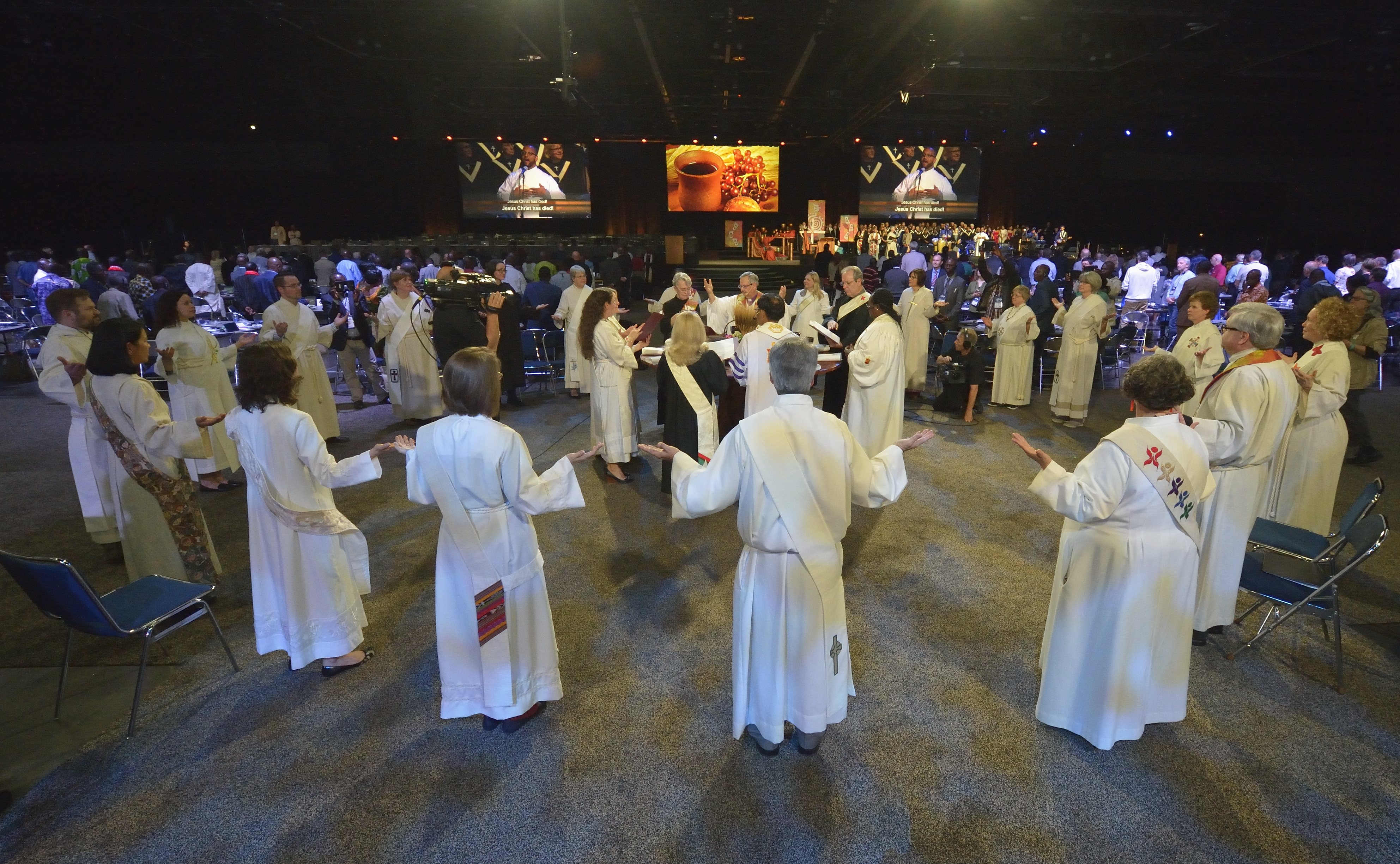 Opening worship of the 2016 United Methodist General Conference in Portland, Ore., on May 10. Photo by Paul Jeffrey, UMNS.