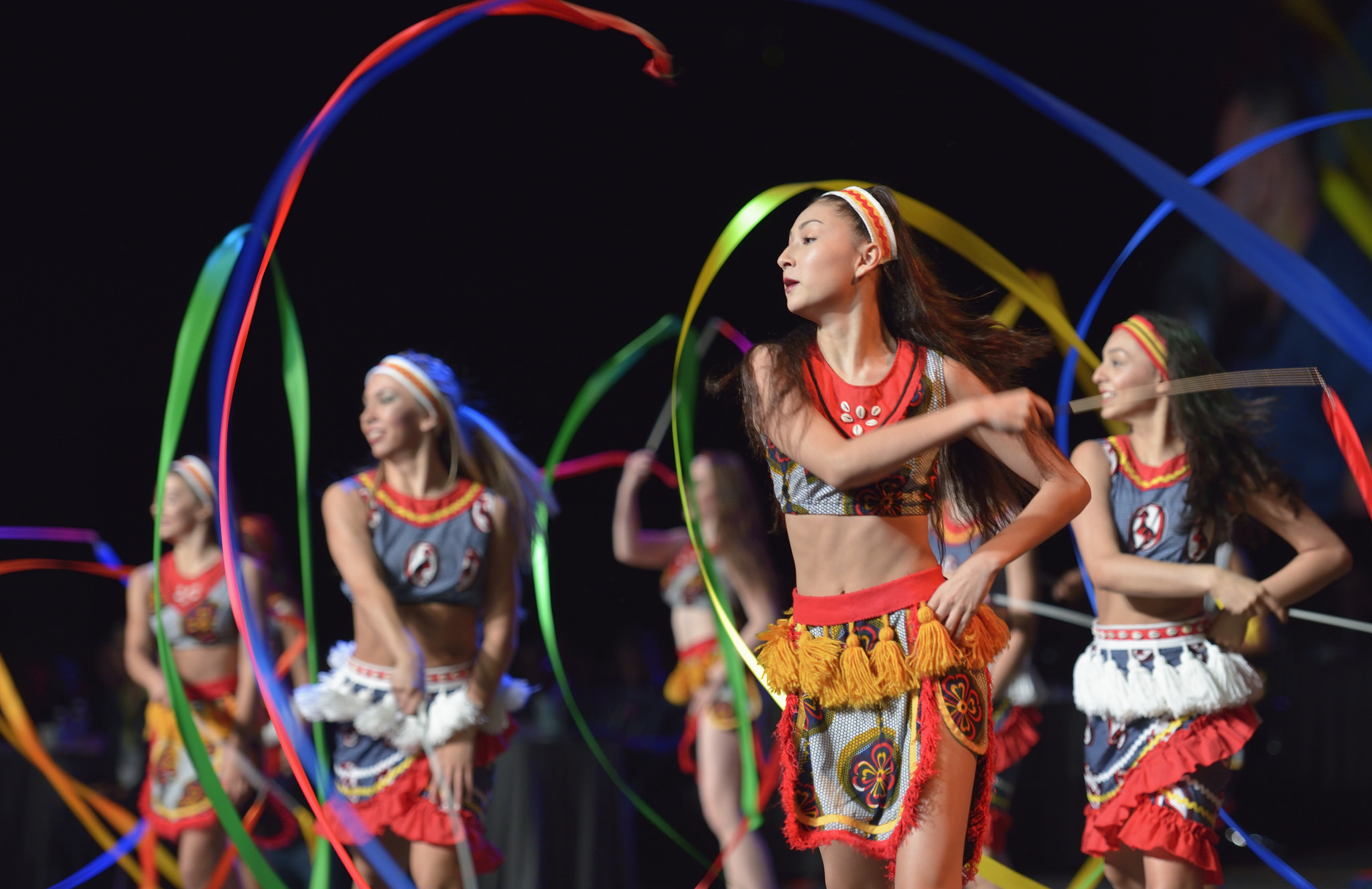 Dancers celebrate the accomplishments of the denomination's Imagine No Malaria campaign on May 18 at the 2016 United Methodist General Conference in Portland, Ore. Photo by Paul Jeffrey, UMNS