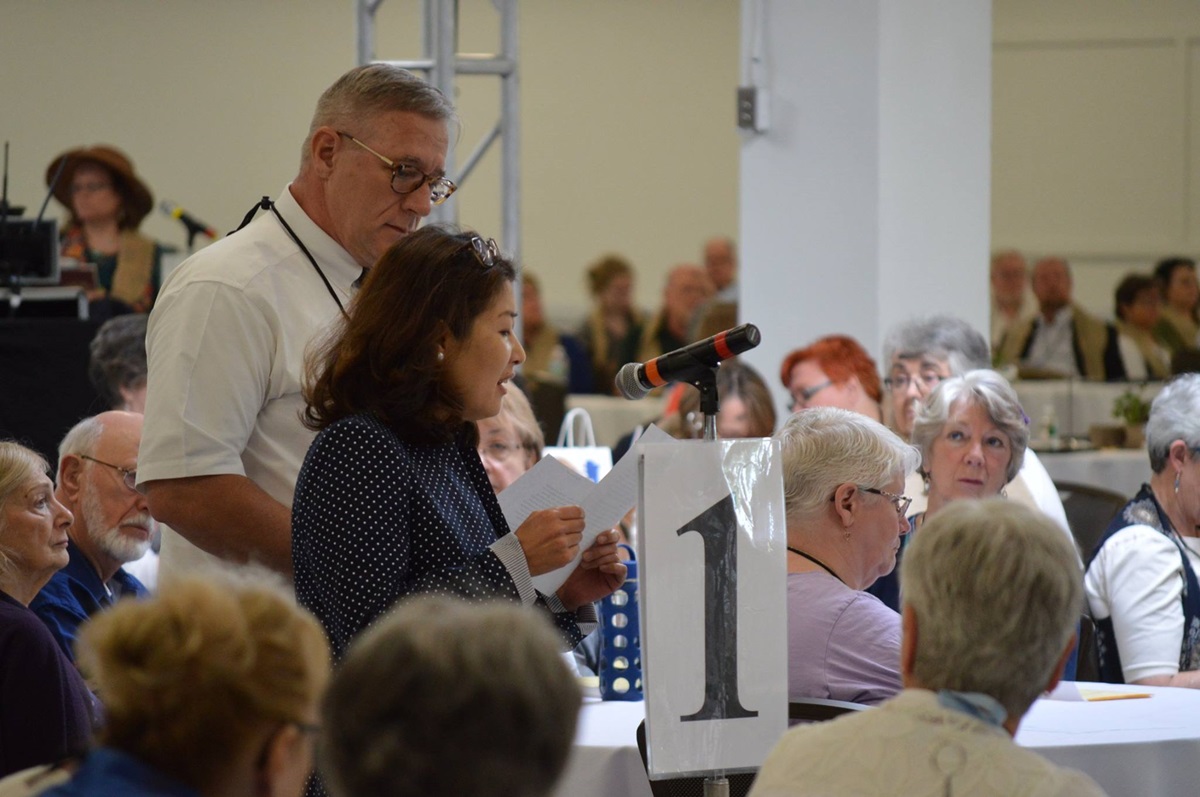 New England board of ordained ministry co-chairs Yoo-Yun Cho-Chang and Peter Hey announced they will evaluate clergy candidates “based solely upon an understanding of their gifts for ministry and their readiness to serve Jesus Christ.”