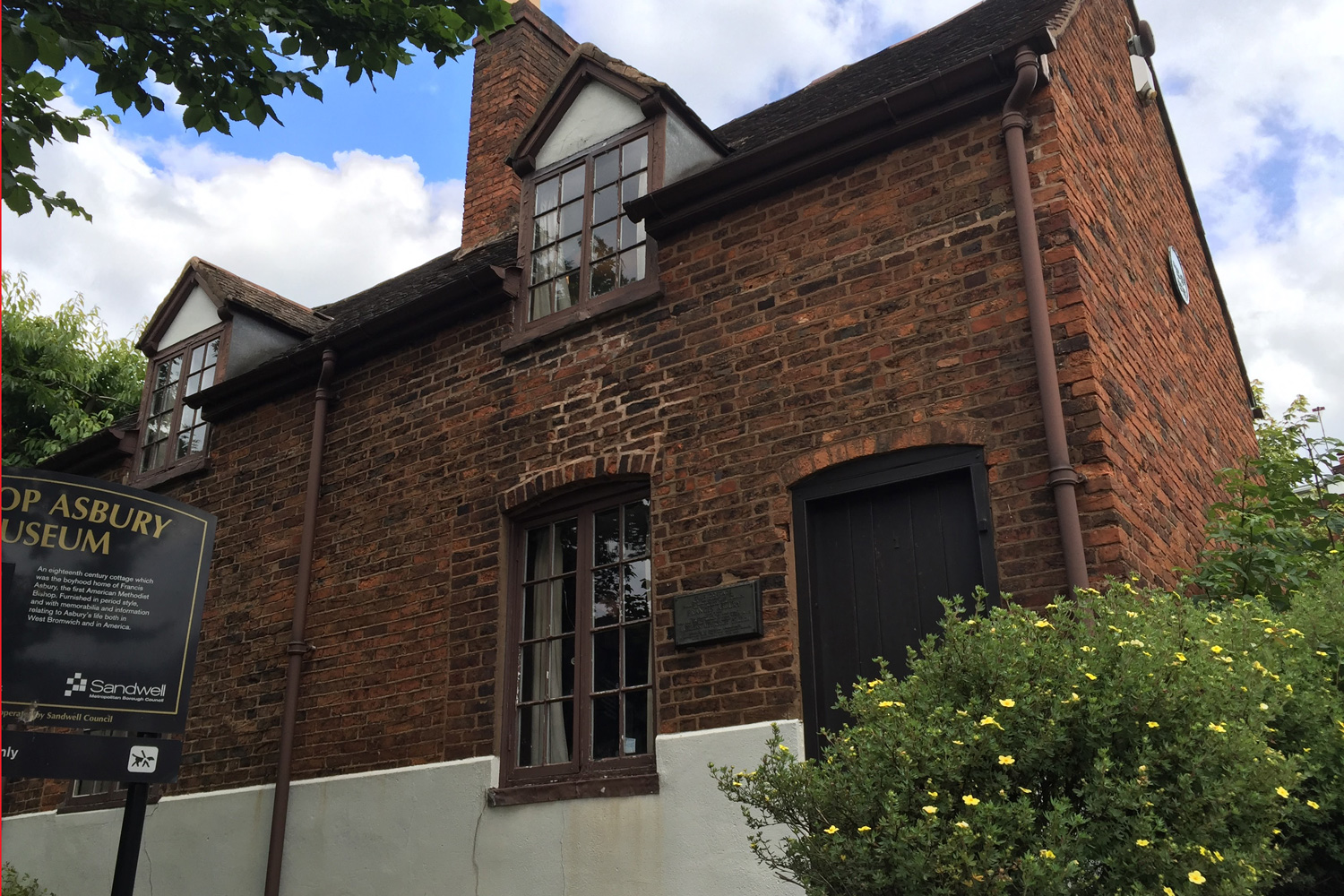 The family home of Francis Asbury is now a museum in his memory. 