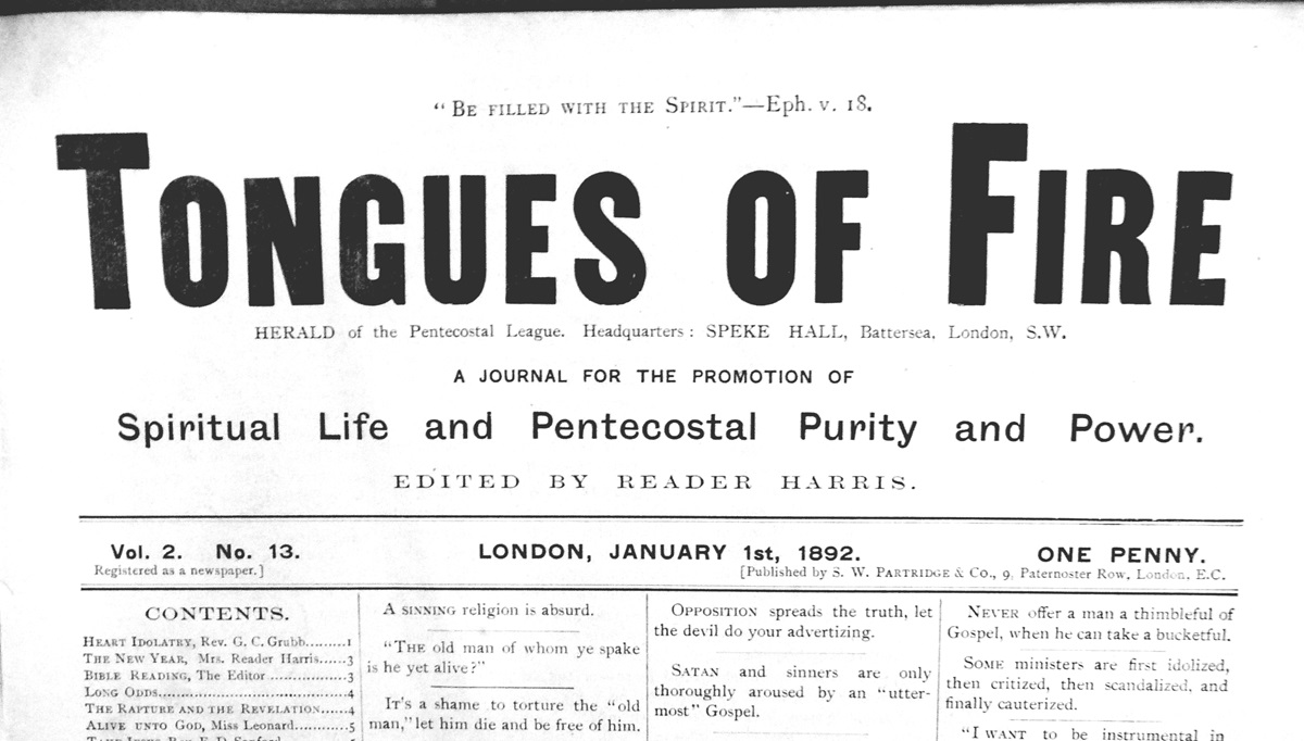 Priscilla Pope-Levison traveled to the Manchester Wesley Research Centre in England for her summer vacation. This 1892 edition of Tongues of Fire was among the journals she studied to gain insight into Britain’s Wesleyan/Holiness movement. Photo courtesy Geordan Hammond