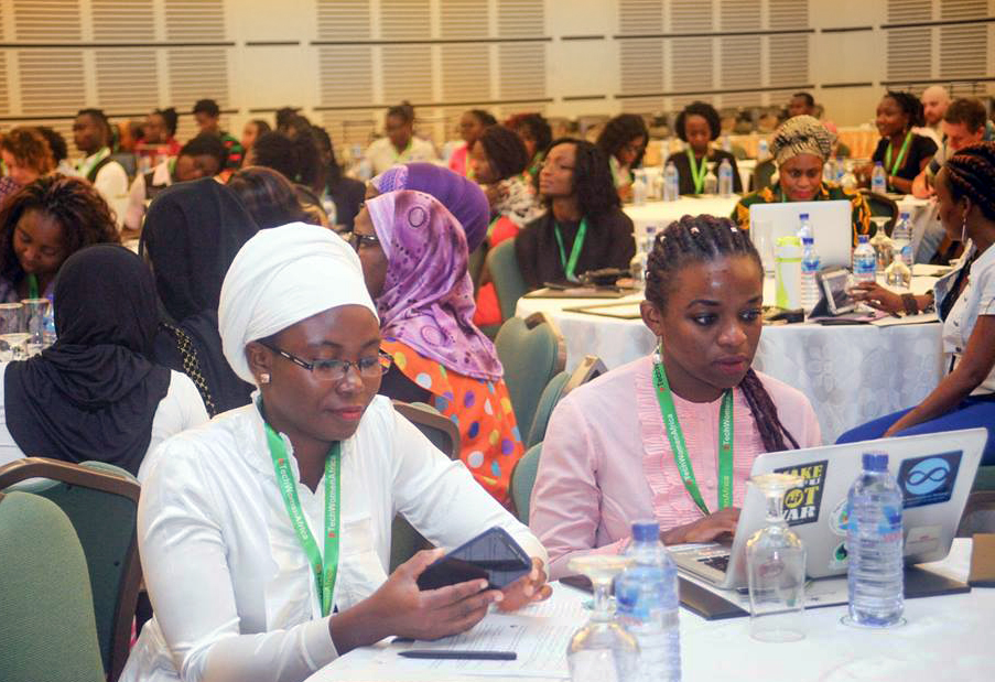 The African Summit on Women and Girls in Technology explored how technology policy can further the rights and interests of women in Africa. Photo by Priscilla Muzerengwa.