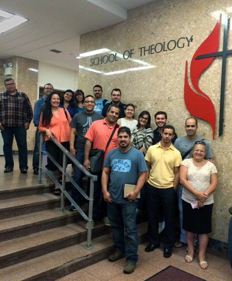 Garrett-Evangelical Theological Seminary’s new Licensing School for Pastoral Ministry in Portuguese began in August, with 16 Brazilian candidates representing three annual conferences. The classes were held at Boston University School of Theology. Photo courtesy the Rev. Juarez Gonçalves