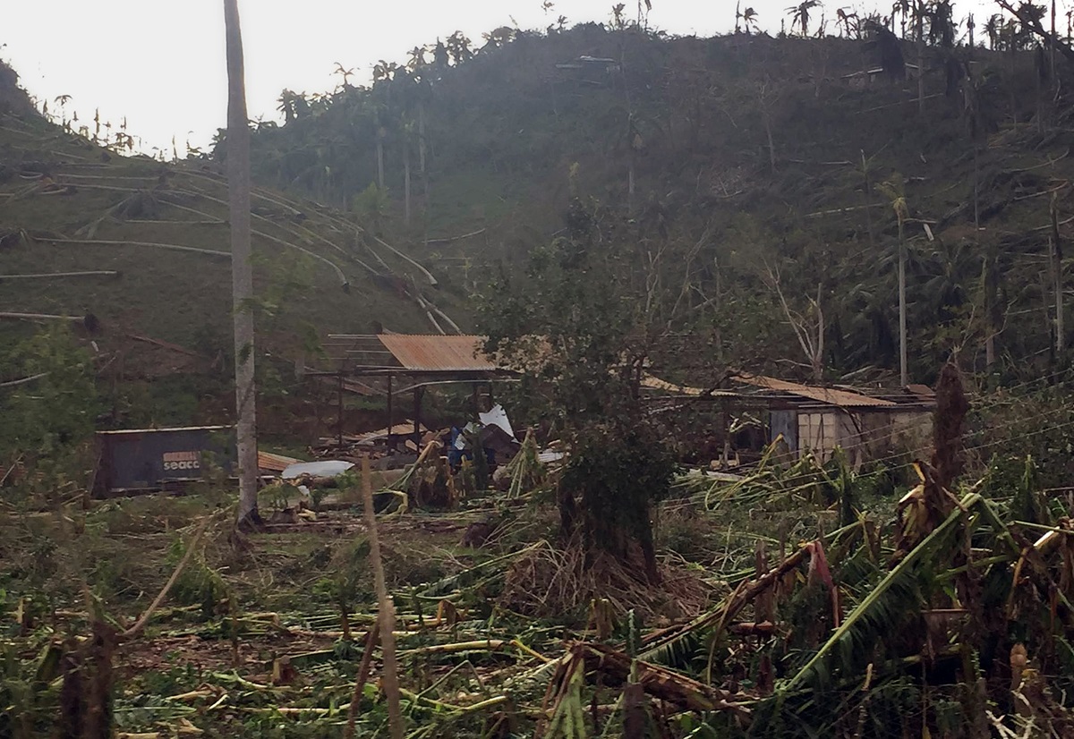 Methodist Bishop Ricardo Pereira Diaz and other Methodist pastors were some of the first people to reach Baracoa, Cuba, on Oct. 6, to bring emergency supplies for church members and neighbors affected by Hurricane Matthew. 