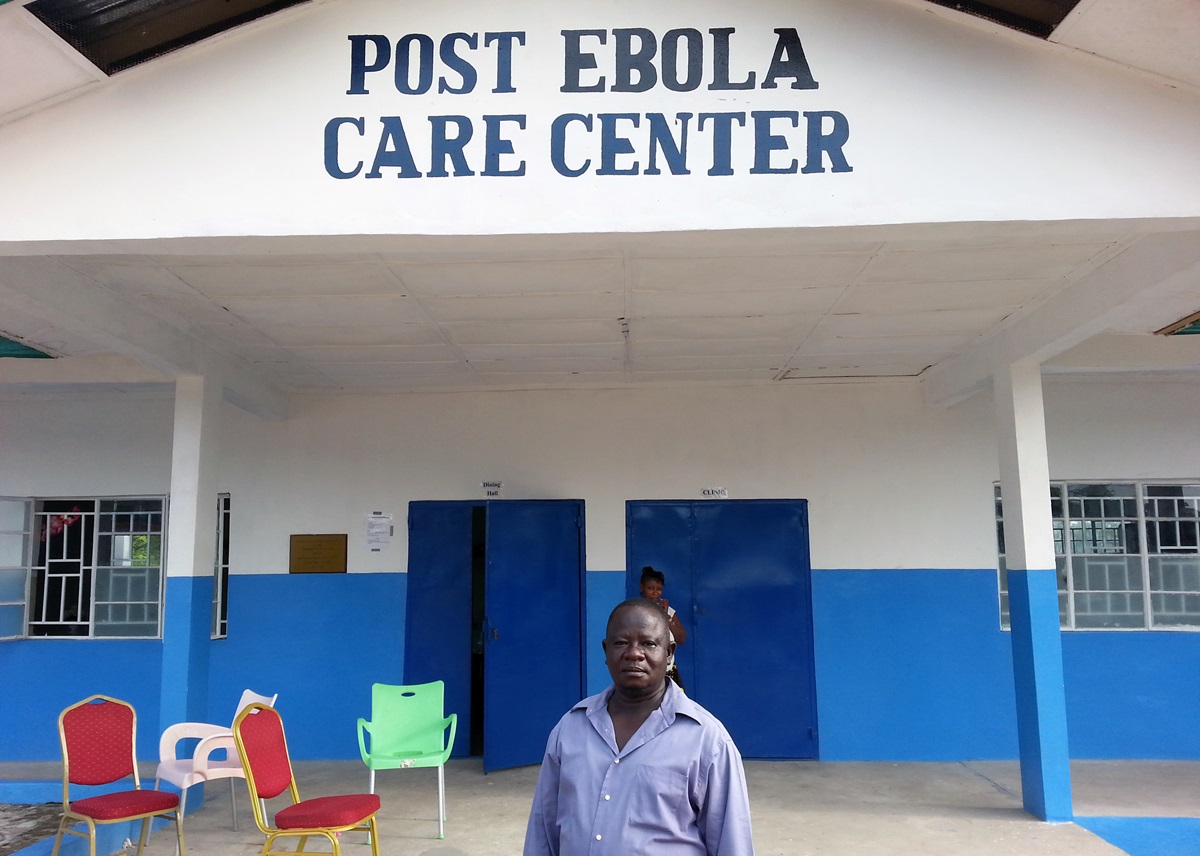 Ebola survivor and former Mercy Hospital employee nurse, Dennis Karimu, is chairman of the Post Ebola Treatment Center in the Bo District of Sierra Leone. He also works as a nurse and counsellor at the center.