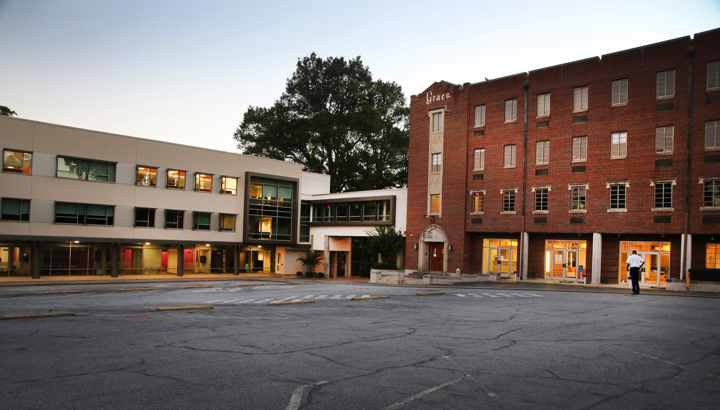 The new headquarters of the United Methodist Board of Global Ministries in Atlanta connects Grace United Methodist church and it’s auxiliary building with a new wing.