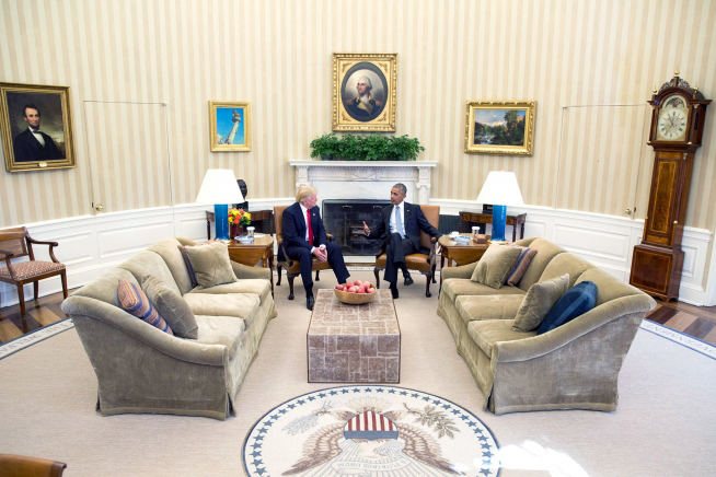 President Barack Obama and President-elect Donald Trump met Nov. 10 at the White House. Official White House Photo by Pete Souza