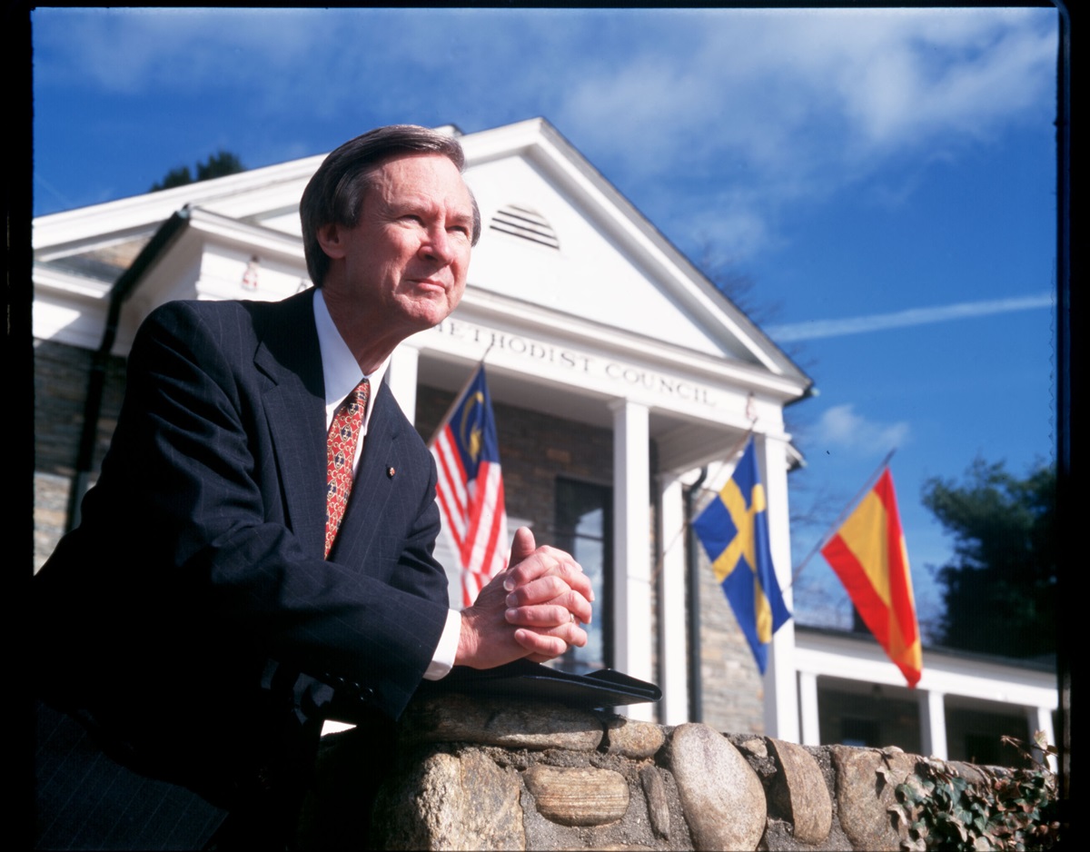 During his 25-year tenure as head of the World Methodist Council, the Rev. Joseph Rice Hale strengthened the bonds of the worldwide Wesleyan family, led dialogues with other Christians and formed a relationship with Pope John Paul II and bestowed awards on those pursuing peace. Hale died Nov. 14 in North Carolina at the age of 81. Photo by Jon Serenius, courtesy of Arkansas Democrat-Gazette.