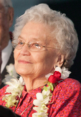 Eunice Jones Mathews is honored at the 2004 General Conference in Pittsburgh. File photo by Mike DuBose, UMNS