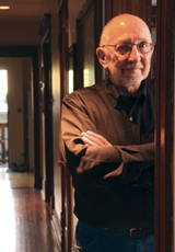 The Rev. Greg Dell, photo by Lloyd DeGrane, courtesy of Illinois Wesleyan University Magazine