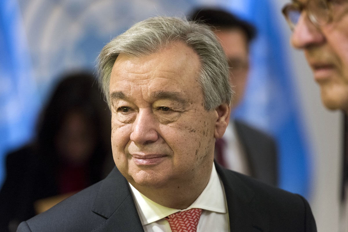 António Guterres awaits his Dec. 12 swearing-in ceremony as the ninth secretary-general of the United Nations. United Methodists are among the signers of a letter congratulating him and calling for a new focus on peacebuilding. Photo by Mark Garten, United Nations