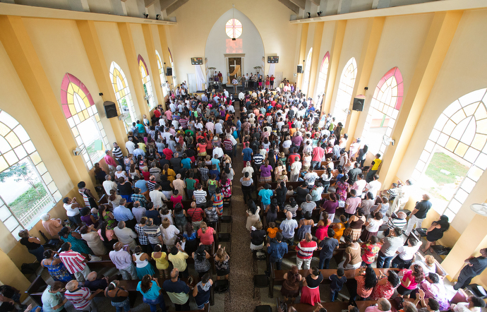 The Marianao Methodist Church is a long-established presence in Havana and the pastoral home of Bishop Ricardo Pereira. Photo by Mike DuBose, UMNS.
