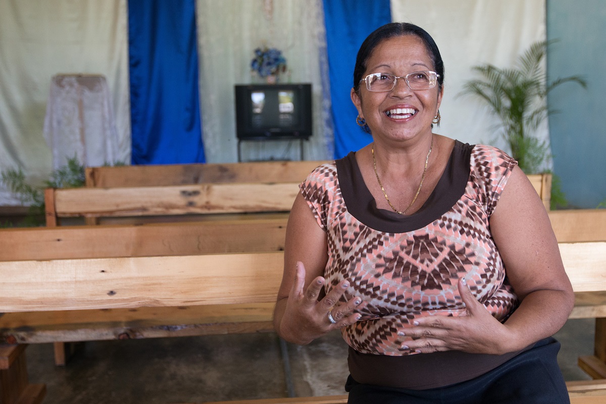 Lourdes Vazquez left her job of 20 years and moved farther from friends and family to serve as a missionary with the Methodist Church in Cuba. She and her husband, Roberto Pozo, lead the Caraballo Mission, an outreach of San Antonio Methodist Church in San Antonio de Rio Blanco, Cuba. “Whatever he wants me to do, I say, ‘Lord, I’m here,’” she says. Photo by Mike DuBose, UMNS.