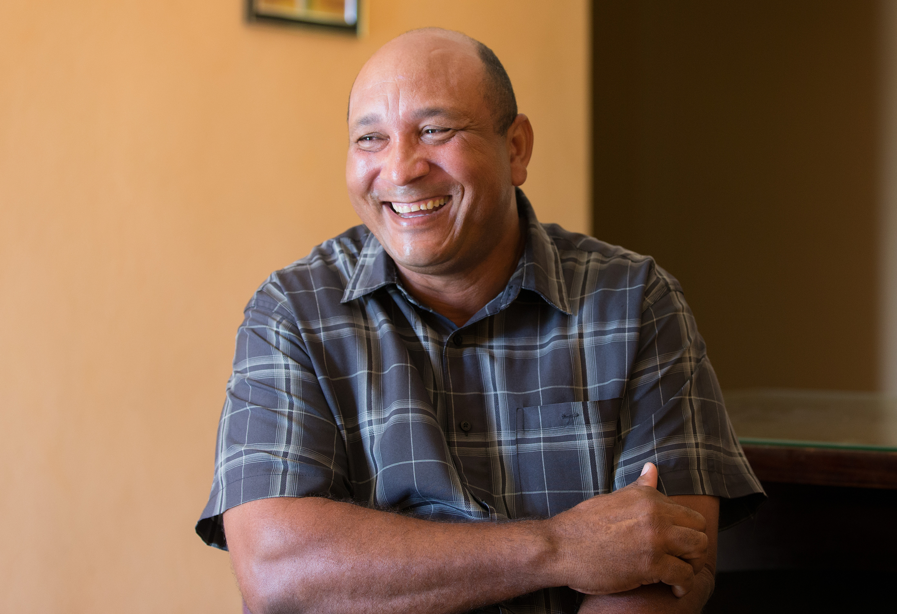 The Rev. Alcibiades Negret is superintendent of the Mayabeque district of the Methodist Church in Cuba. He pastors a church in his home in San José de las Lajas. Photo by Mike DuBose, UMNS.
