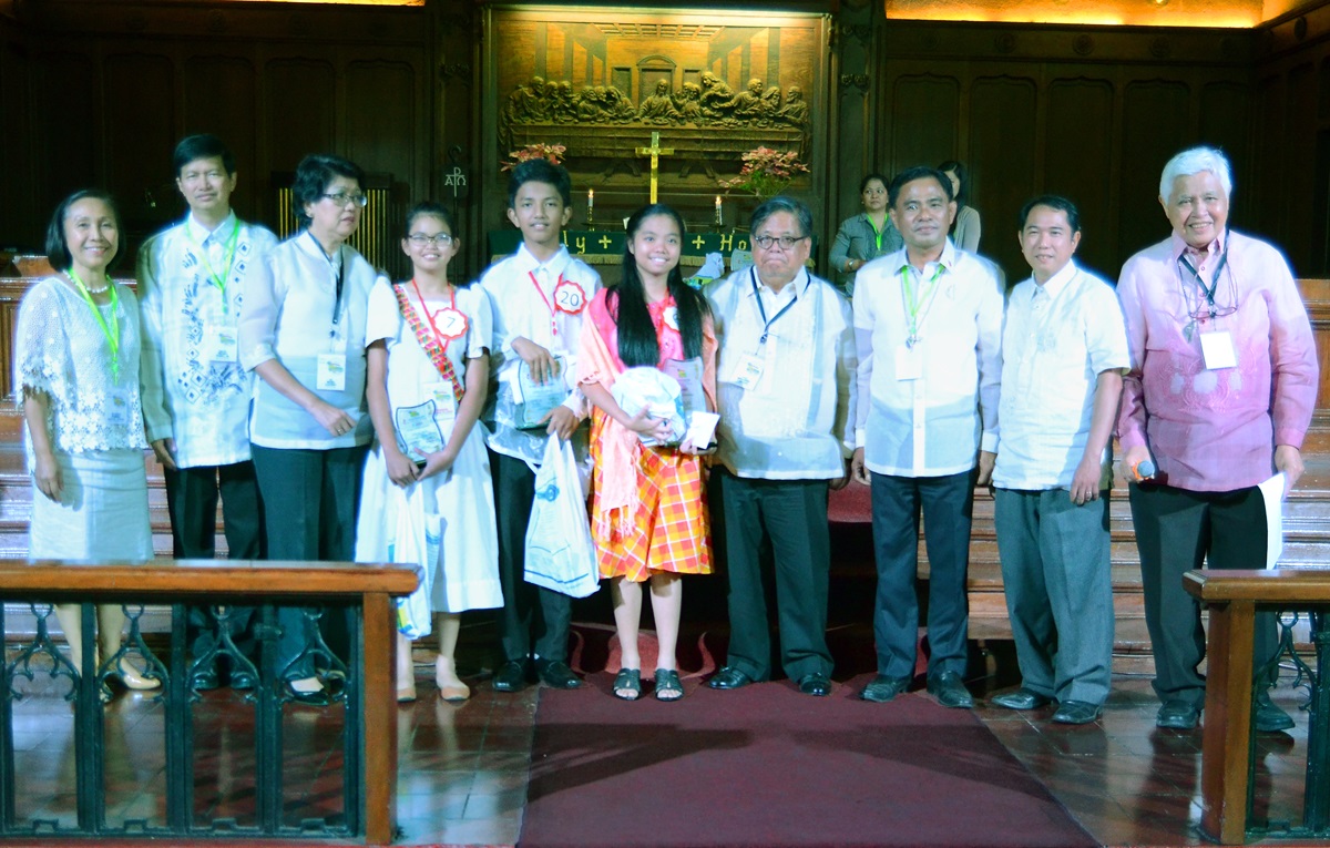 In the junior division of the 10th National Bible Quiz, the top three winners were Bridget Hilary S. Cruz, Philippines Conference, first place; Khyle Kidron Salitico, Bulacan Philippines Conference, second place; and Catherine Eladio, Northwest Mindanao Philippines Conference, third place. The biennial event reflects 20 years of fruitful partnership between The United Methodist Church and the Philippine Bible Society. 