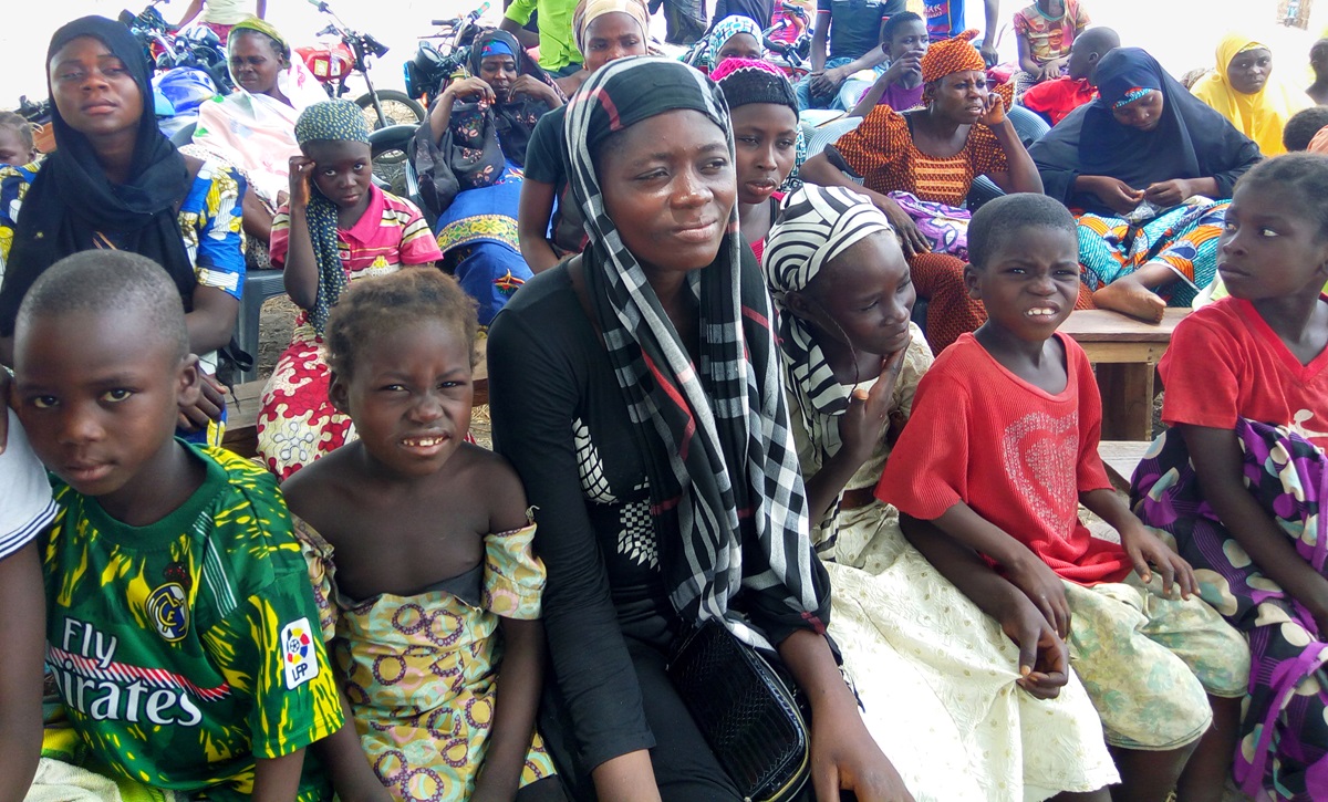 People who have fled violence in Karim Lazai, Garin Mashi, Lushi and other communities in Nigeria are taking refuge at the United Methodist Church in ATC/Nukkai in Jalingo. Photo by the Rev. Ande I. Emmanuel, UMNS.