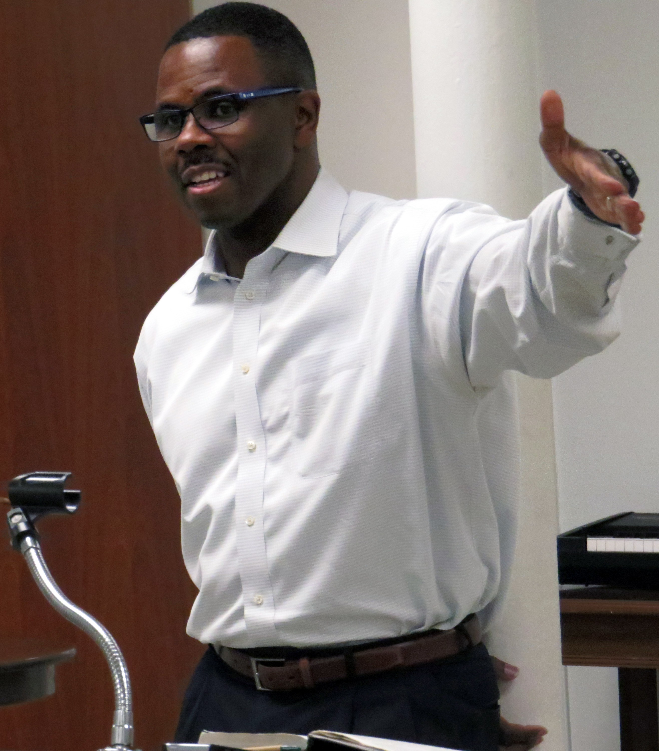 The Rev. Richie Butler of St. Paul United Methodist Church last month received the Dallas Bar Association’s Martin Luther King Jr. Justice Award. He’s leading a Year of Unity effort in Dallas. Photo by Sam Hodges, UMNS.