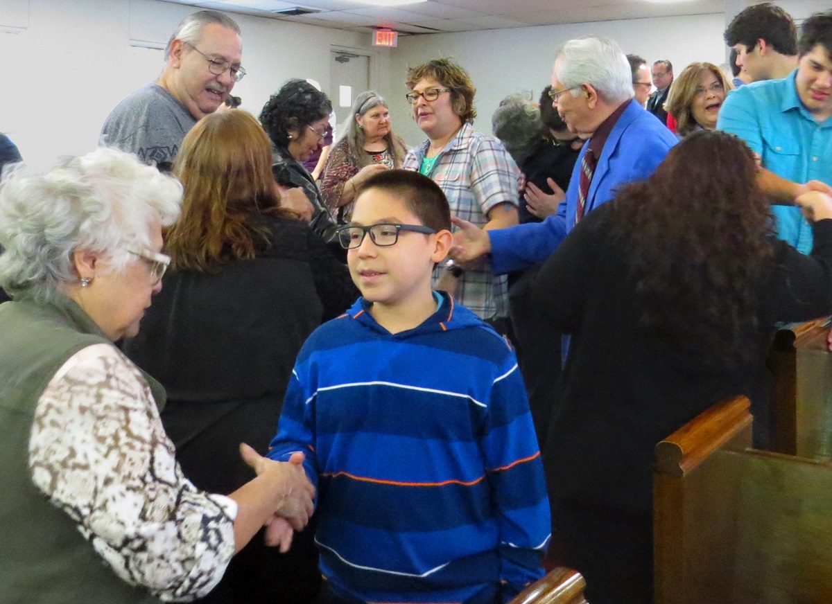La Trinidad United Methodist Church, founded in 1876, is a historic church in San Antonio, Texas, and in Hispanic Methodism. Though most members are Hispanic U.S. citizens, the church does see undocumented persons in worship and in its outreach ministries. Photo by Sam Hodges, UMNS.