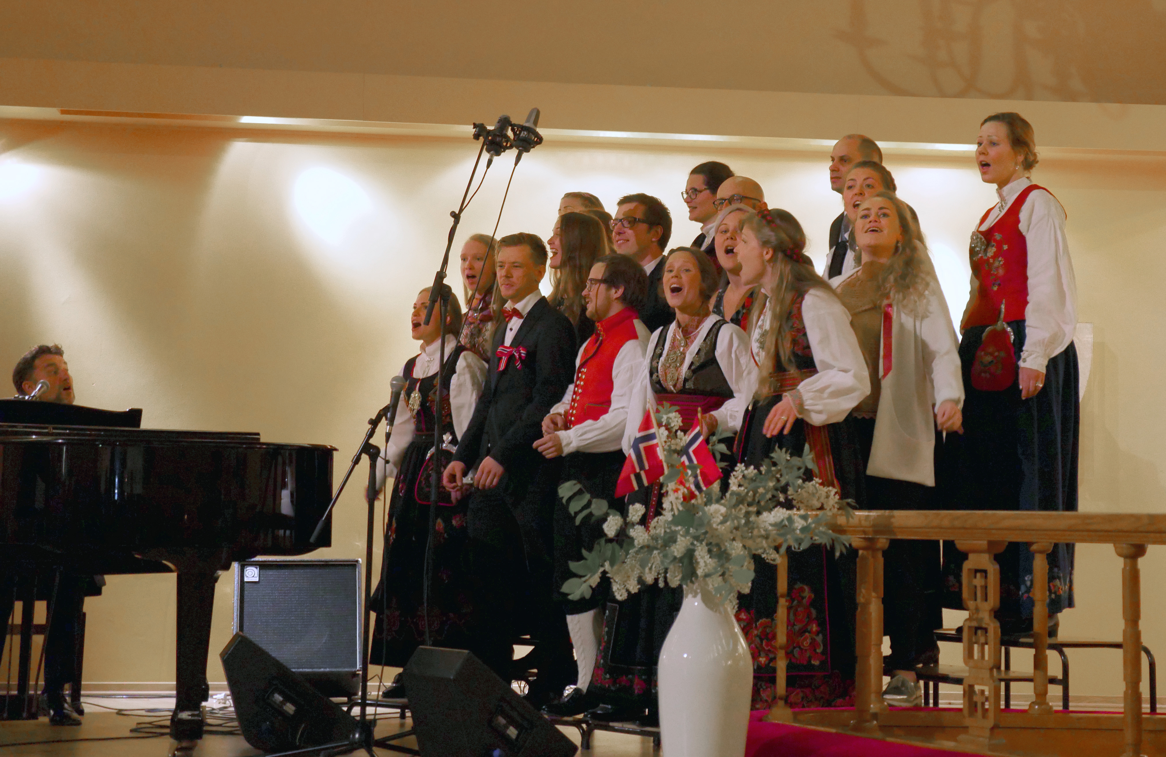 Signatur Gospel Choir, whose members come from United Methodist churches in Oslo, Norway, sing