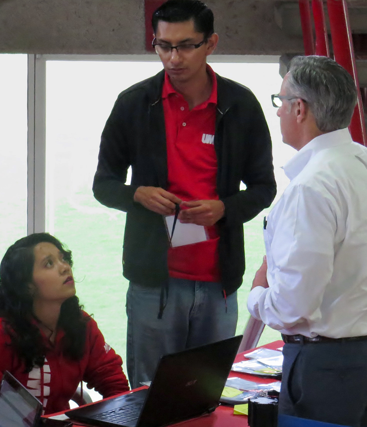 Students at Universidad Madero, a Methodist school in Puebla, Mexico, have won kudos for their role in supporting the International Association of Methodist-related Schools, Colleges and Universities conference being held on the campus May 26-31. Photo by Sam Hodges, UMNS.