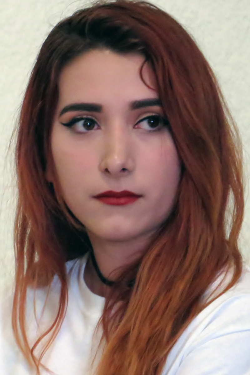Natalia Jimeñez Pastrana, a student at Universidad Madero, joined in a May panel discussion on immigration at the International Association of Methodist-related Schools, Colleges and Universities, meeting in Puebla, Mexico. Photo by Sam Hodges, UMNS.