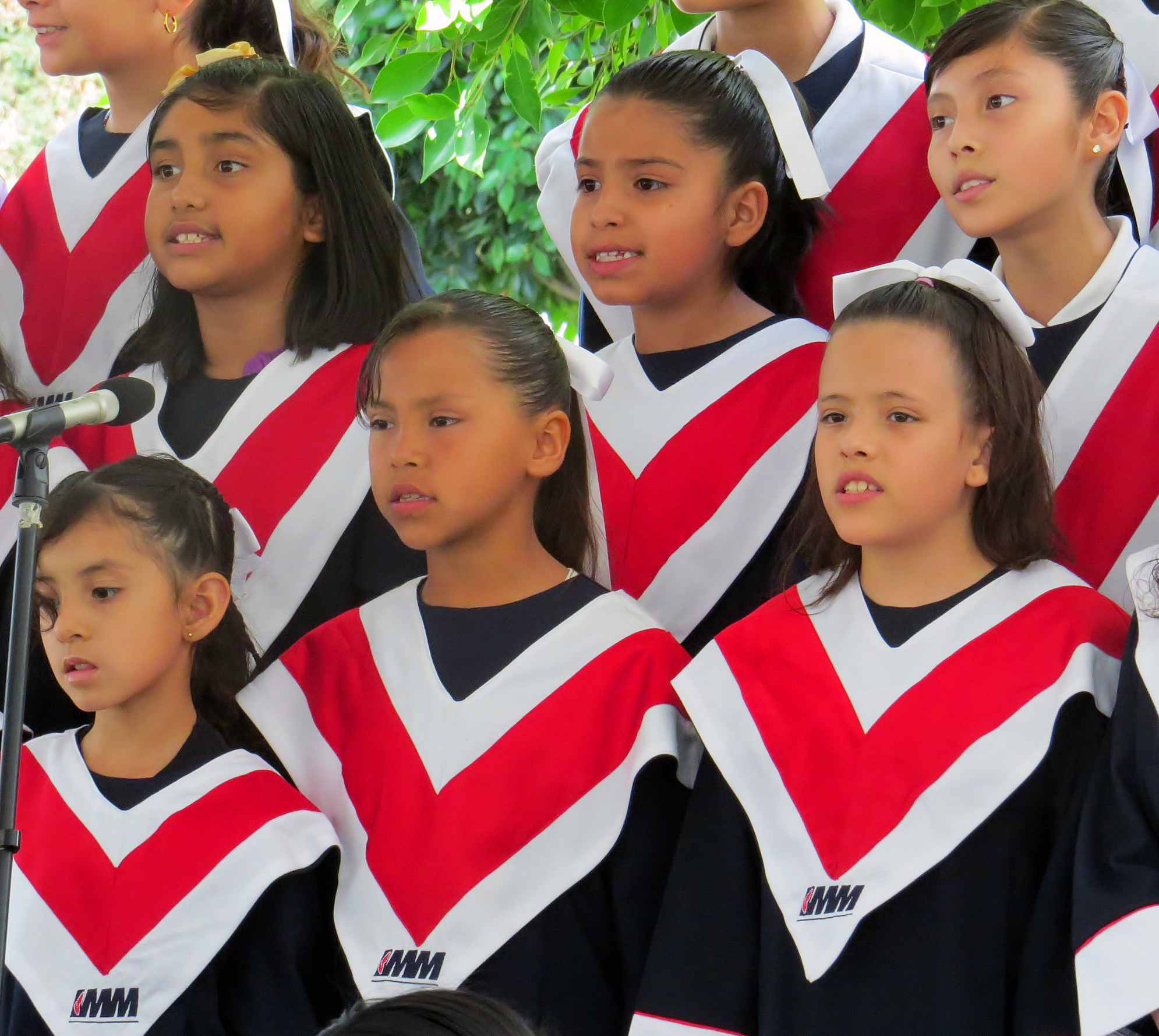 A choir from the local Methodist school performs as part of May 28 opening festivities at the International Association of Methodist-related Schools, Colleges and Universities conference, on the campus of Universidad Madero, in Puebla, Mexico. Photo by Sam Hodges, UMNS.