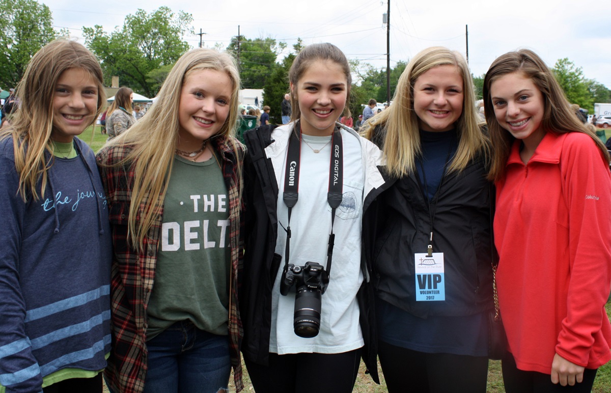 Teens enjoy the festivities and volunteering at Revival on the River 2017 in Greenwood, Mississippi. Photo courtesy of Revival on the River, Greenwood.