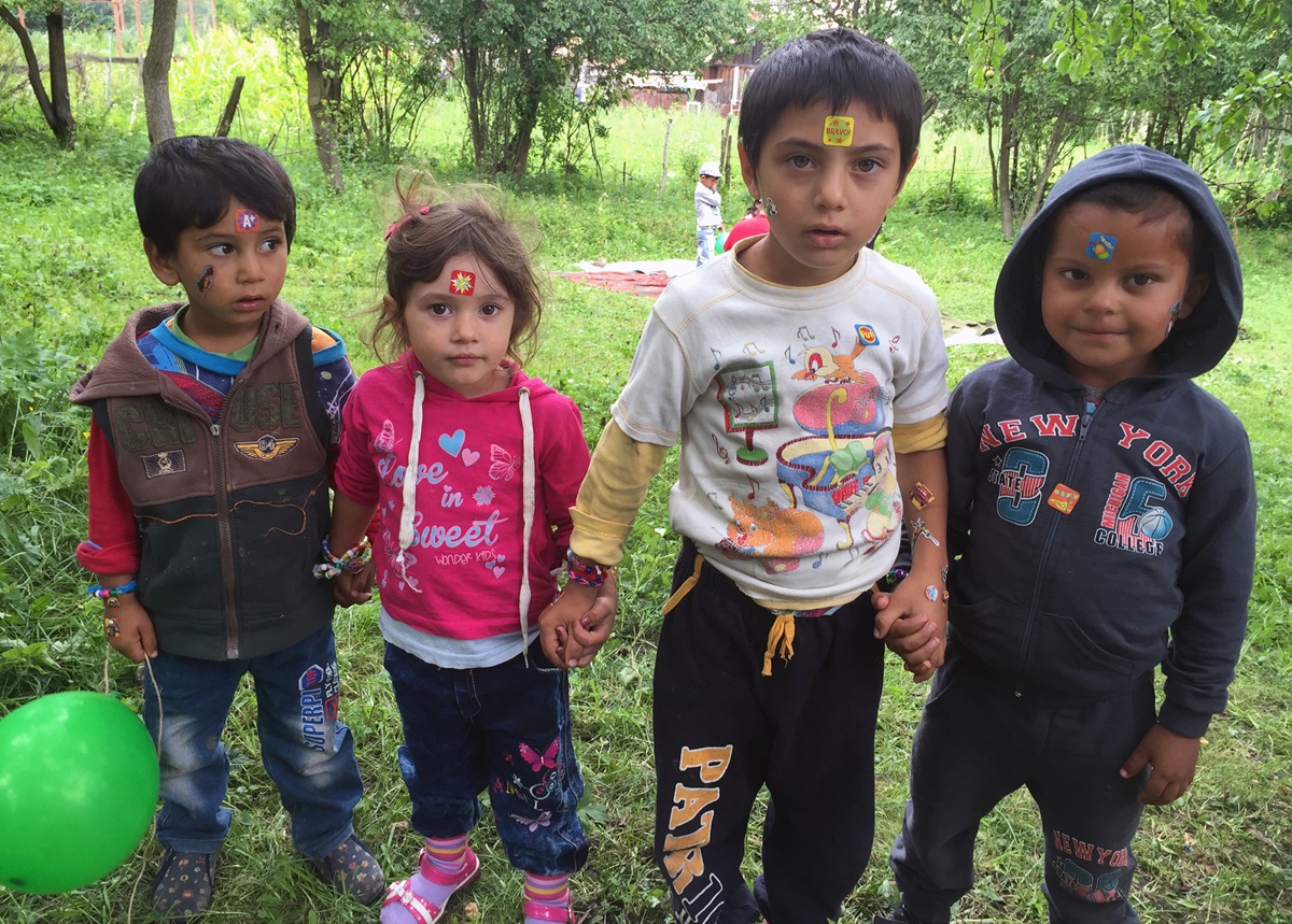 Roma children taking part in a United Methodist ministry program in Comsesti, Romania. Growing from nondenominational congregations, The United Methodist Church has had an official presence in Romania since 2011. Photo courtesy of Matt Elliott.
