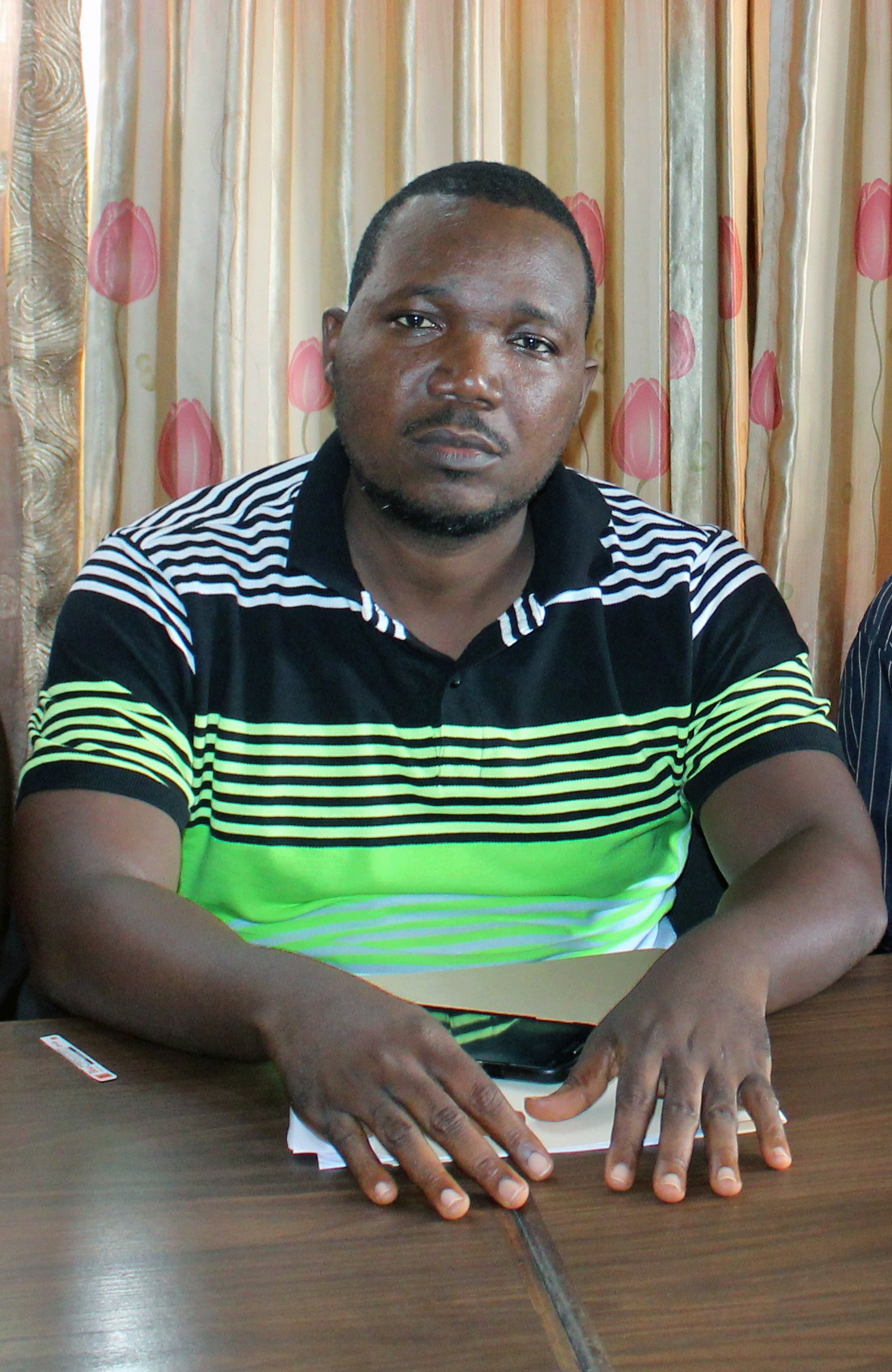 Jefferson Knight leads the Civil Society and Trade Union Institutions of Liberia. He also is director of the church’s human rights department, which oversees the coalition. Photo by Julu Swen, UMNS.
