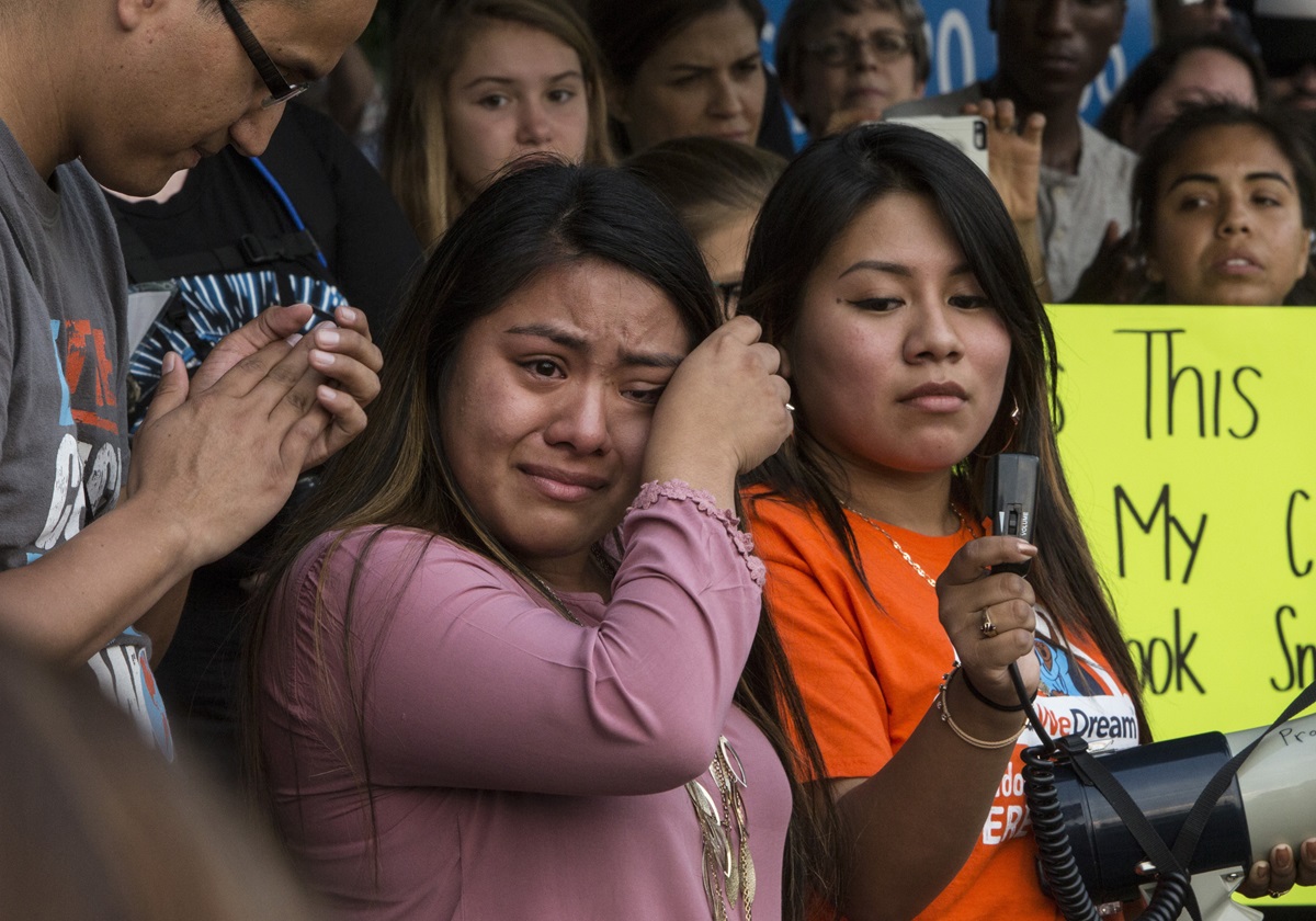 Hundreds march for DACA and the Dream Act leaving from Centennial Park and ending outside the offices of Senators Corker and Alexander in Nashville, Tenn., Sept. 5, 2017. Photo by Kathleen Barry, United Methodist Communications