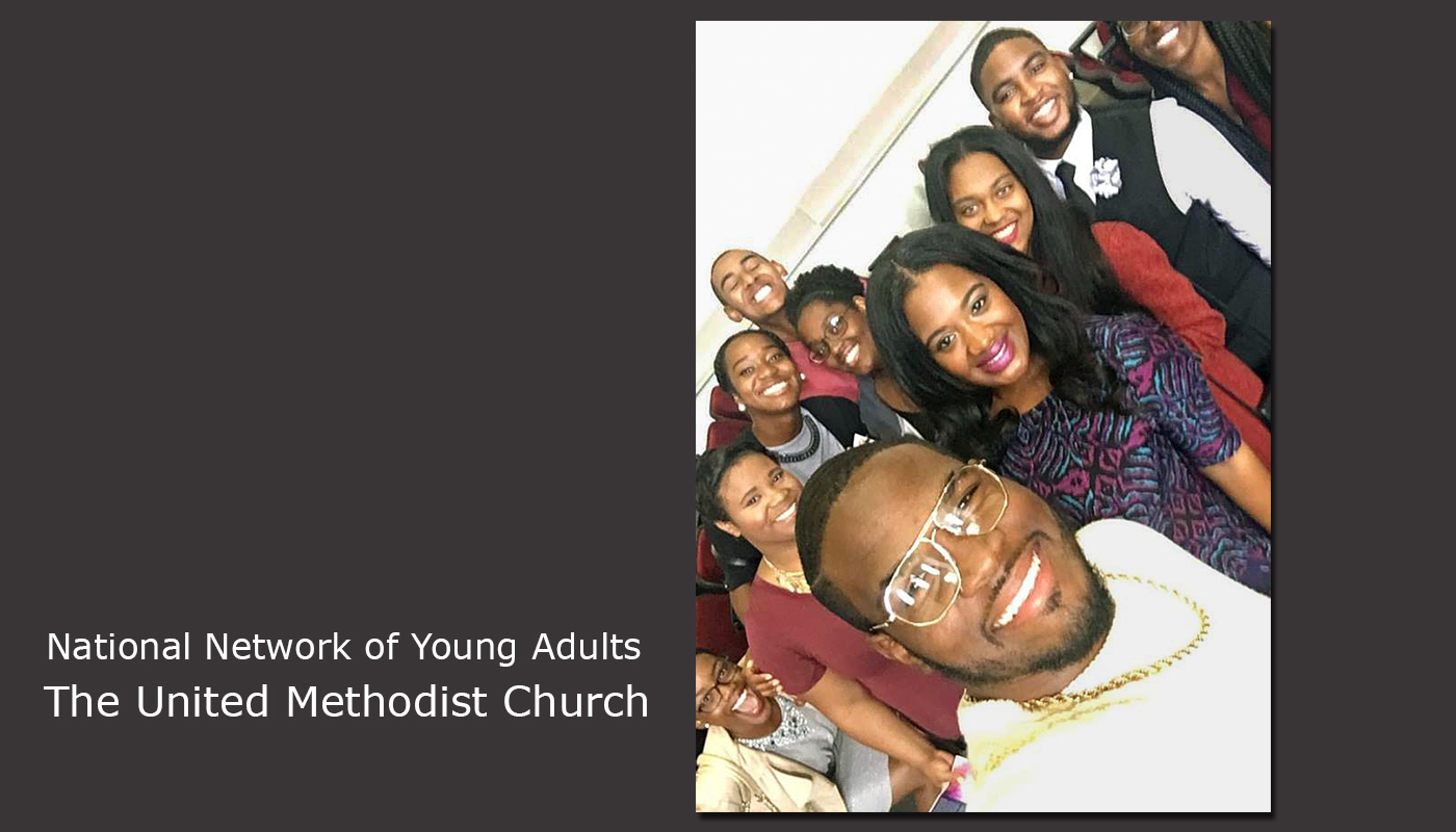 Students with the National Network of Young Adults pose for a selfie. The network finds mentors for young African-Americans interested in leadership in The United Methodist Church in the areas of ordained or lay ministry, social justice or academia. Photo courtesy of Nathalie N. Parker.