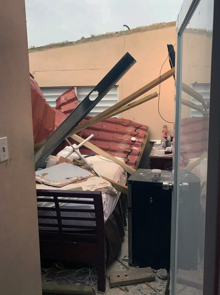 A building in the community of Villas Del Sol was ravaged by Hurricane Maria. Jose Espada Marrero Methodist Church, Rio Piedras Heights Methodist Church and Torrimar Methodist Church are taking supplies to that community where there is a small chapel pastored by Bishop Emeritus Juan Antonio Vera Mendez. Photo courtesy of the Facebook page of Bishop Hector F. Ortiz.
