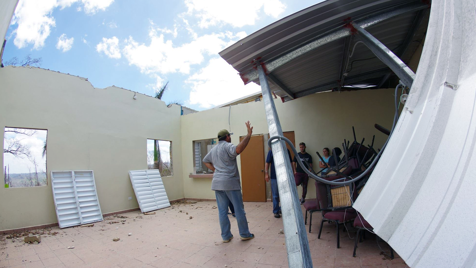 An image of damage in Puerto Rico from Hurricane Maria by the Rev. Gustavo Vasquez, UMNS.