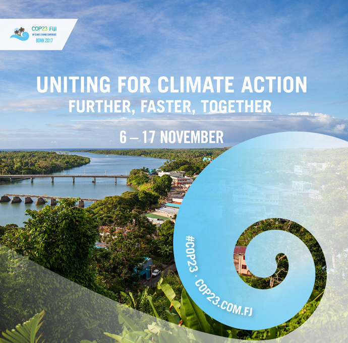 Social media art for the Nov. 6-17 Bonn climate summit, also known as COP 23, courtesy of COP23 Fiji. 