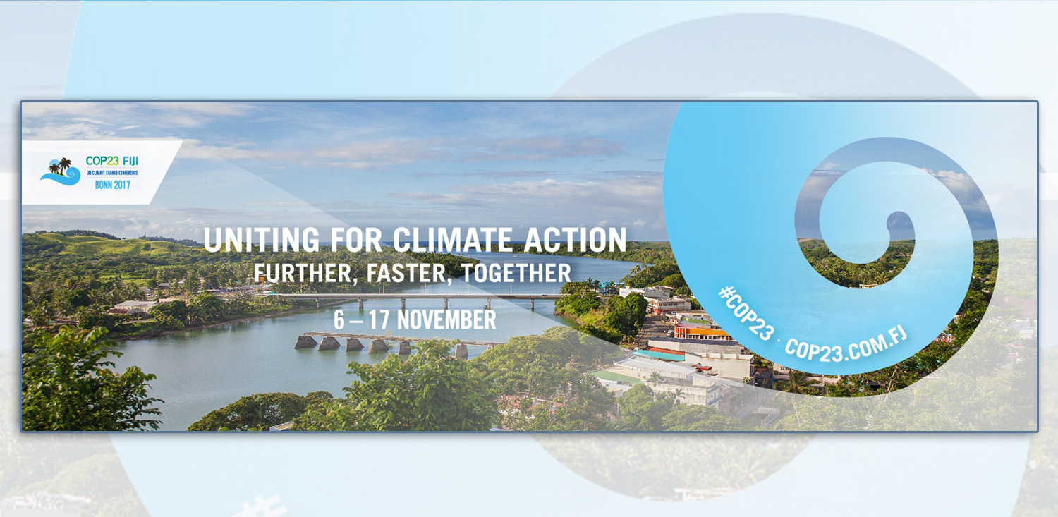 Social media art for the Nov. 6-17 Bonn climate summit, also known as COP 23, courtesy of COP23 Fiji. 