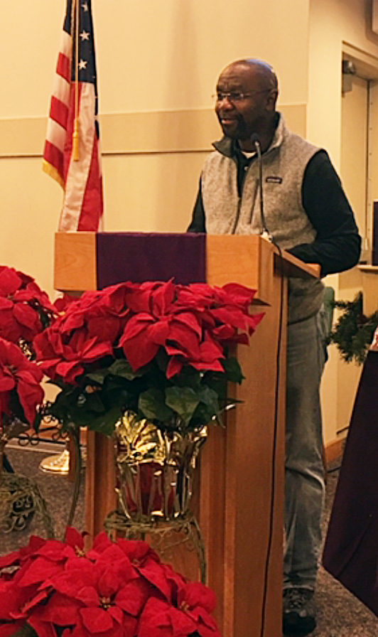 Wilmot Collins has been active at Covenant United Methodist Church in Helena, Montana, since arriving in the city 23 years ago. The Liberian refugee made big news recently by getting elected mayor of Helena. Photo courtesy Ron Guse.