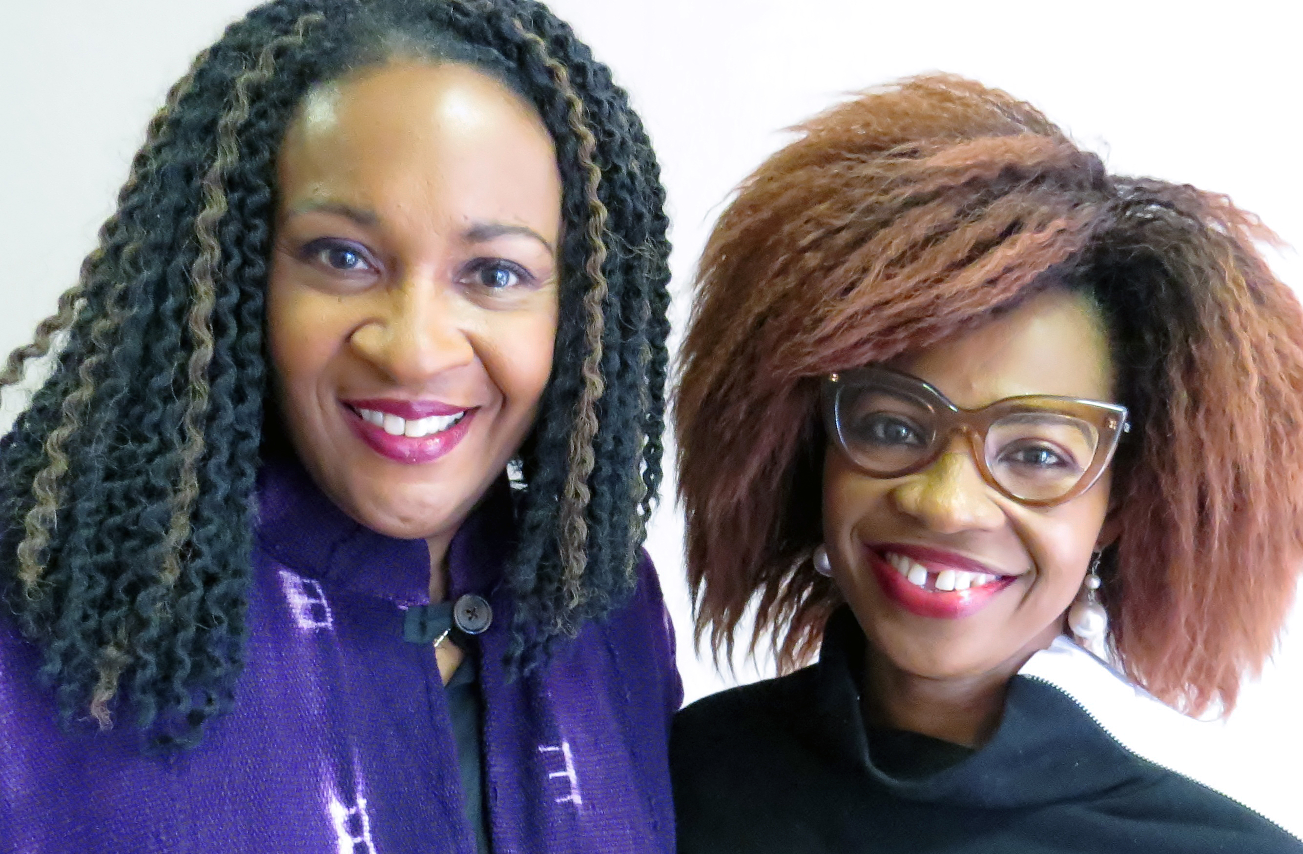 The Rev. Sheron Patterson (l), pastor of Hamilton Park United Methodist Church in Dallas, posed Jan. 15, 2017, with church member Christy Obiageri Obguehi, a U.S. citizen born in Nigeria. Both women were critical of President Trump for reported remarks about African countries and Haiti. Photo by Sam Hodges, UMNS.