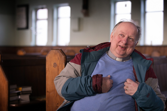 The Rev. Stuart Wild is the new Methodist minister of Wharton and Cleggs Lane Church and Community Centre in Little Hulton, England, one of the poorest areas of Salford, Greater Manchester, but a place, he says, “with a great desire for community.” Photo by Mike DuBose, UMNS.