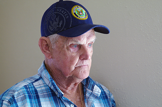 John William “Captain Bill” Miller surveys the rebuilding of his home, which was heavily damaged when Hurricane Irma struck Florida Sept. 10, 2017. Miller, 76, has been a charter boat captain in The Everglades for 40 years. Photo by Gustavo Vasquez, UMNS.