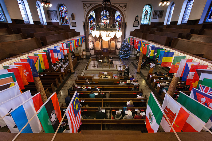 Wesley’s Chapel in London was built in 1778 by John Wesley, the founder of Methodism. The church serves a membership of hundreds of people drawn from every continent of the globe. Photo by Mike DuBose, UMNS.