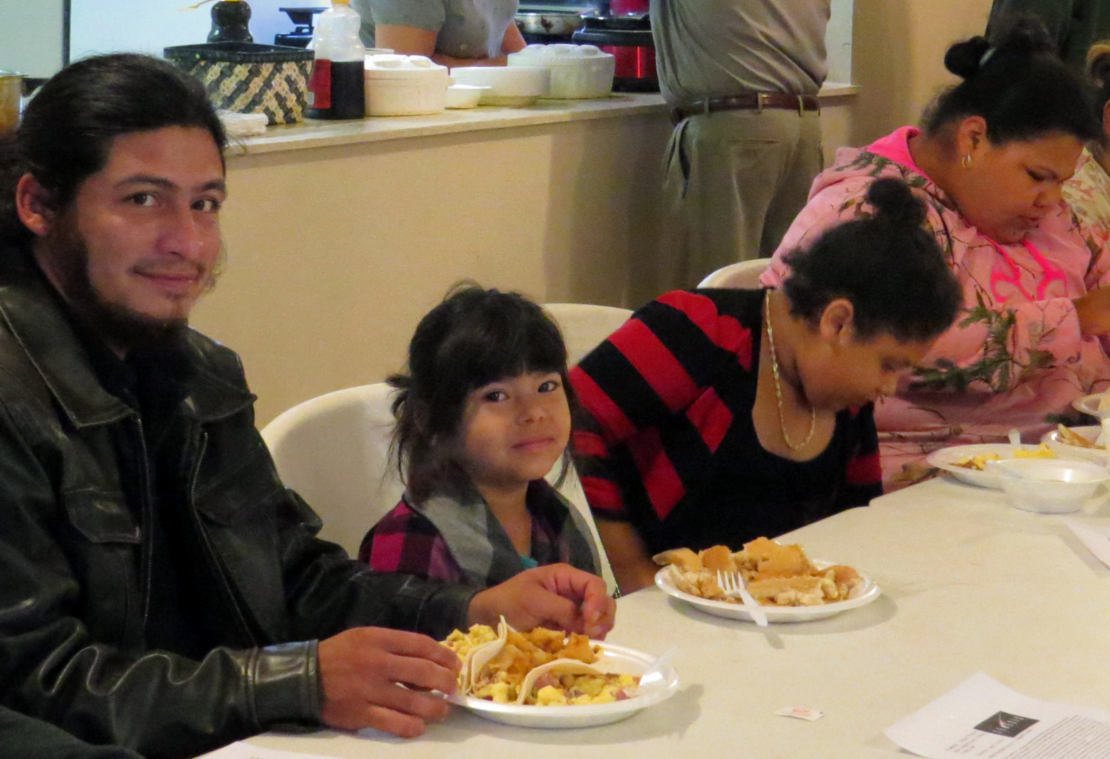 Tacos are the main attraction at San Pablo United Methodist Church’s Taco Service, but pancakes and oatmeal are offered as well. The Pearsall, Texas, church is led by the Rev. Liliana Padilla, who cooks for the Taco Service. Photo by Sam Hodges, UMNS.