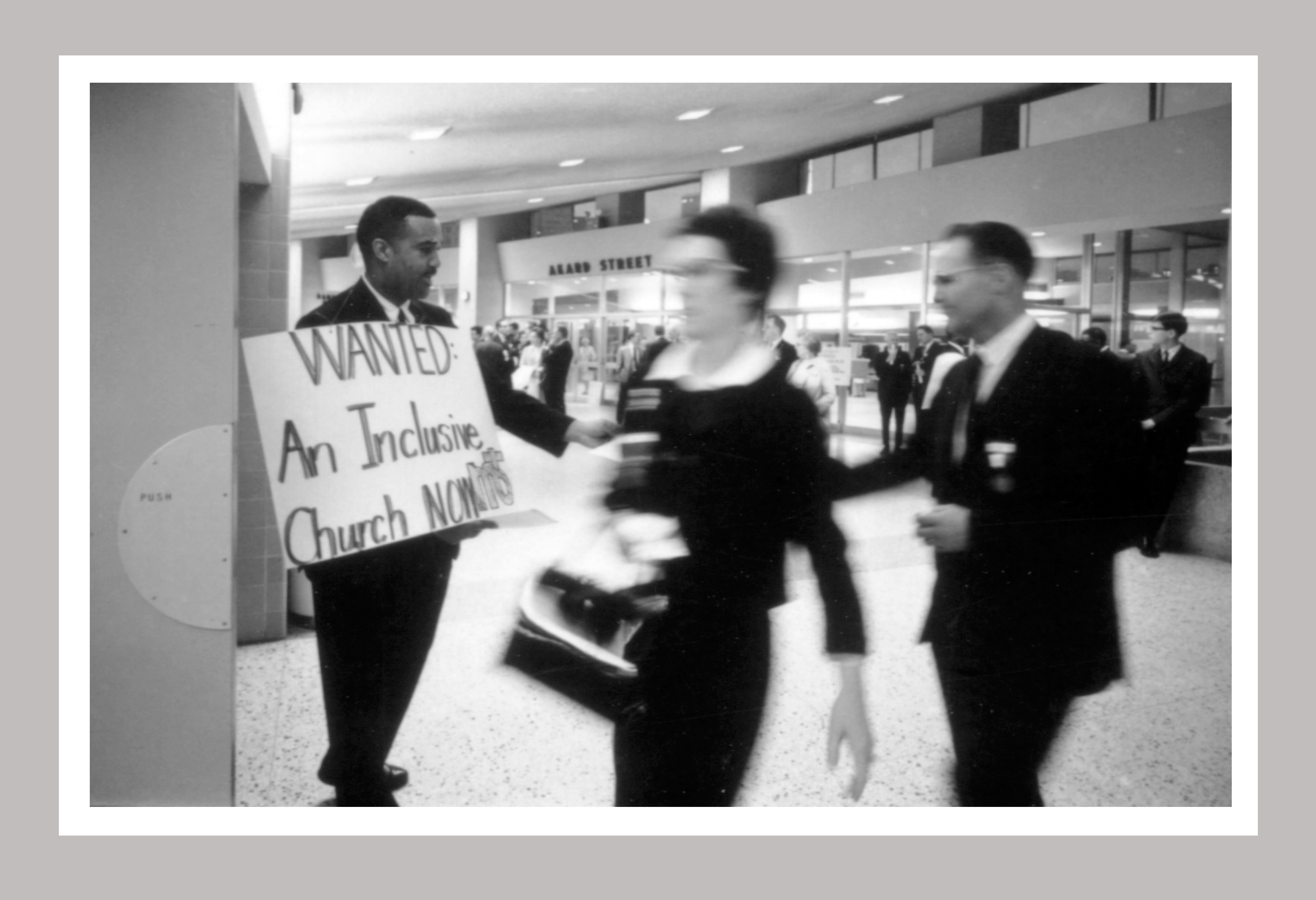 Photo from the 1968 General Conference, held April 21-May 4, 1968, Dallas. Racial segregation was one of the main issues confronting the merger that created The United Methodist Church. Photo courtesy of United Methodist Commission on Archives and History.