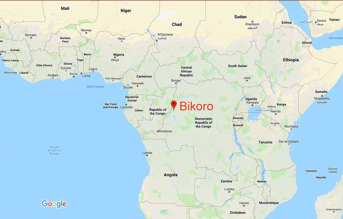 Health officials have declared a new Ebola outbreak in Bikoro in the northwest part of the Democratic Republic of Congo. Photo courtesy of Google Maps.