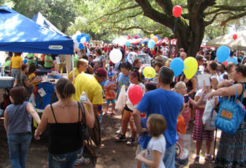 Crowds attend the Santa Rosa County Back 2 School Bash held at Wesley Memorial United Methodist Church. A web-only photo courtesy of Wesley Memorial United Methodist Church.