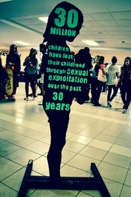 Jan. 11 is Human Trafficking Awareness Day. Here is one of the signs from FIU 4 Freedom's anti-human trafficking event on the campus of Florida International University.
