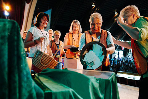 The Miracle Offering for the West Ohio Annual (regional) Conference was dedicated to adding the final dollars needed for the purchase of the Cessna Grand Caravan for Wings of the Morning, a multi-conference campaign for $1.6 million started a year ago.  Photo courtesy of West Ohio Annual Conference.