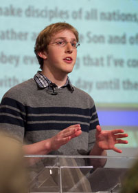 Young adult leader Ben Boruff talks about the church's struggle to reach young people.