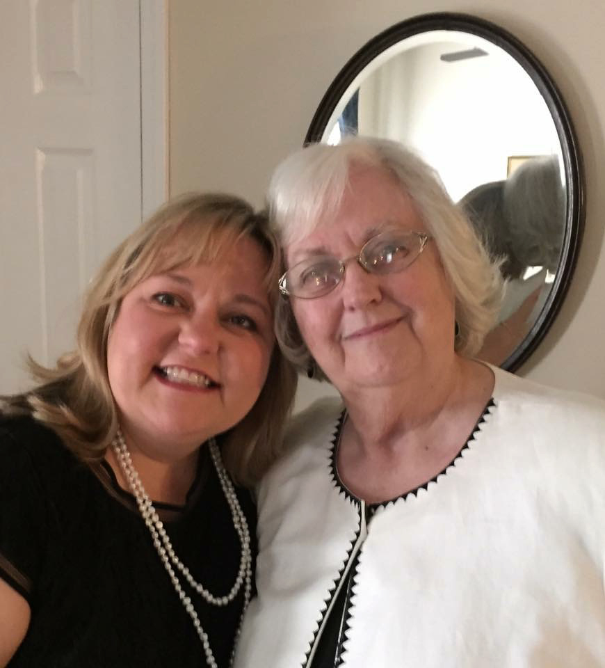 The Rev Alicia Coltzer-Besser, superintendent of the Texas Conference's Southeast District, and her mother, Margaret Henck. Heck was substitute teaching at Santa Fe High School, near Galveston, Texas, when a mass shooting occurred there May 18. She was unharmed. Photo courtesy Texas Conference.