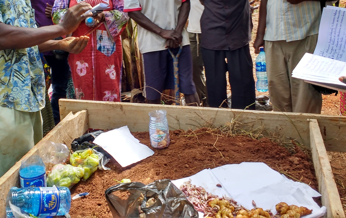 United Methodist Women from 10 districts gathered to learn about organic farming, fertilizers and the use and protection of soil during training in Dar es Salaam, Tanzania, in April. Photo by the Rev. Betty Kazadi Musau, UMNS