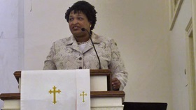 Stacey Abrams is an active member of Columbia Drive United Methodist Church.  Photo courtesy of Columbia Drive United Methodist Church